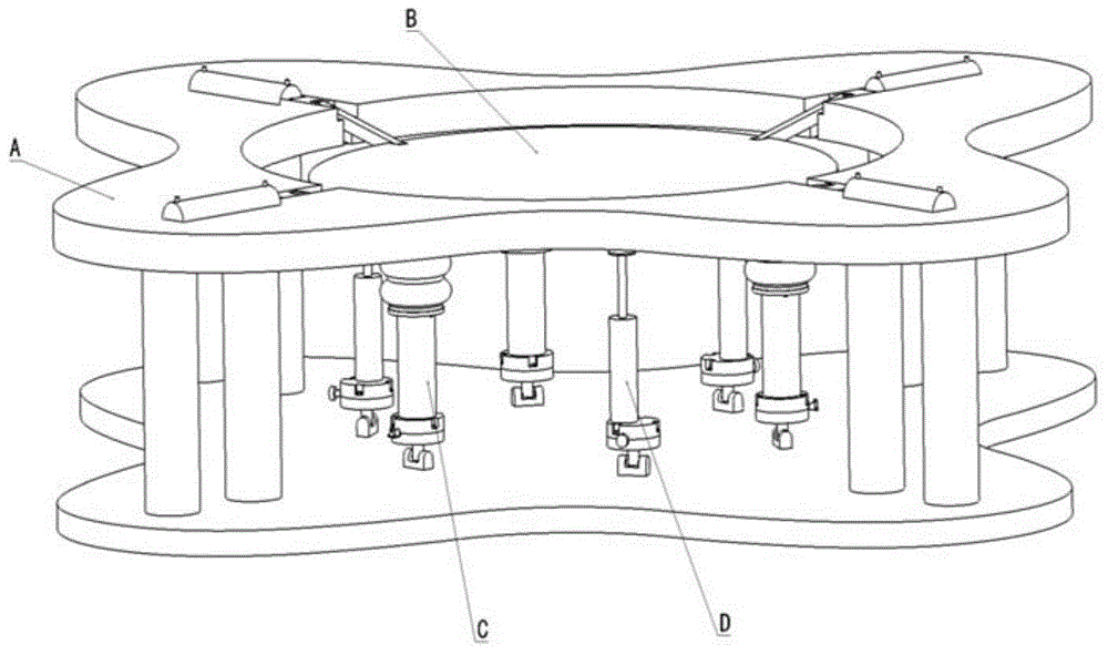 A multi-dimensional vibration isolation platform and its air spring