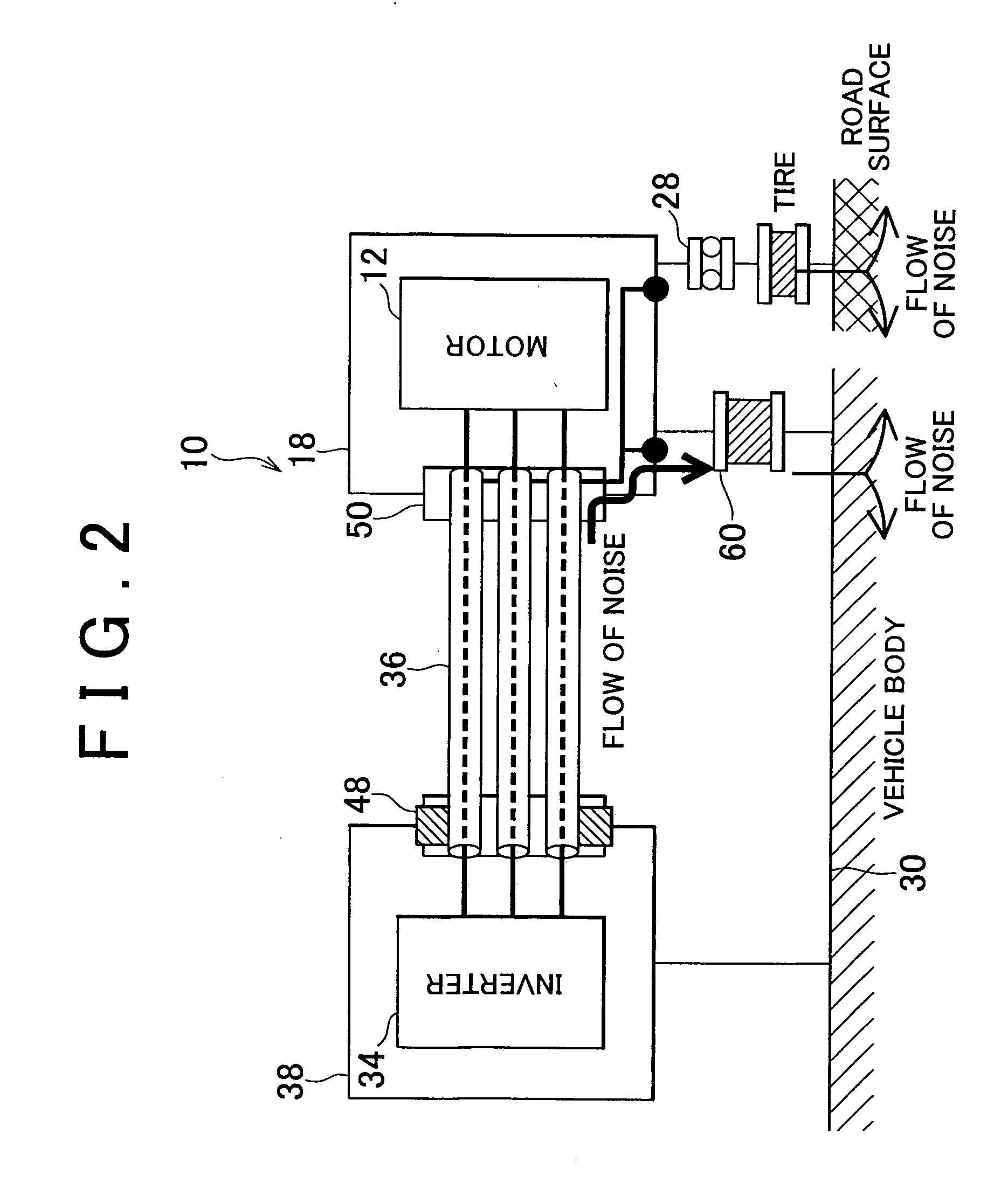 Vehicle motor driving system