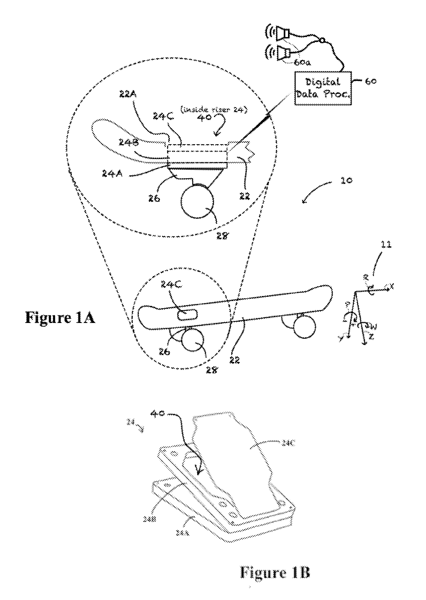 Signature-based trick determination systems and methods for skateboarding and other activities of motion