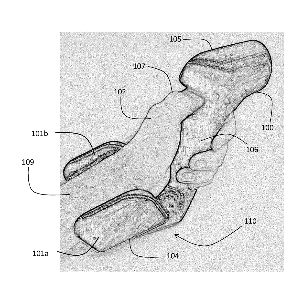 Handheld physiological sensor