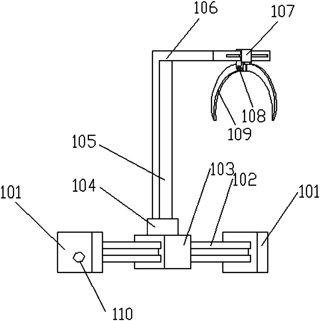 A continuous production device and method for glass fiber reinforced polyethylene composite pipe
