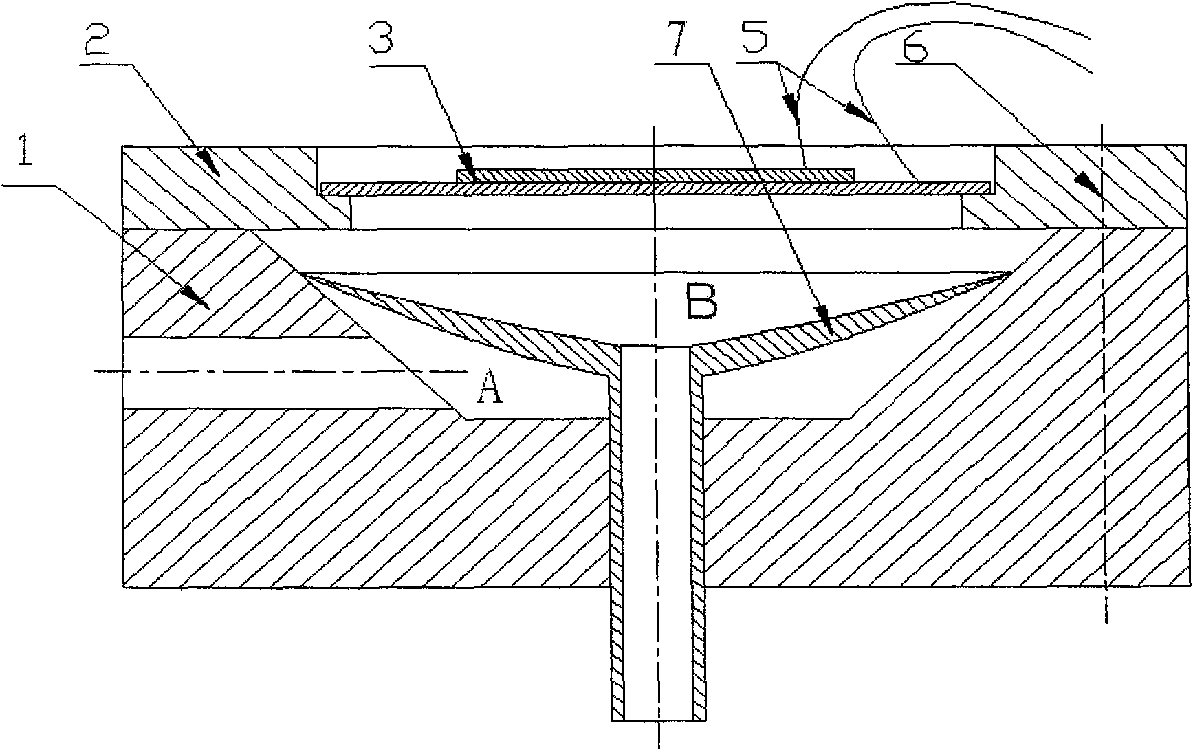 Funnel-shaped valve piezoelectric pump and working method thereof