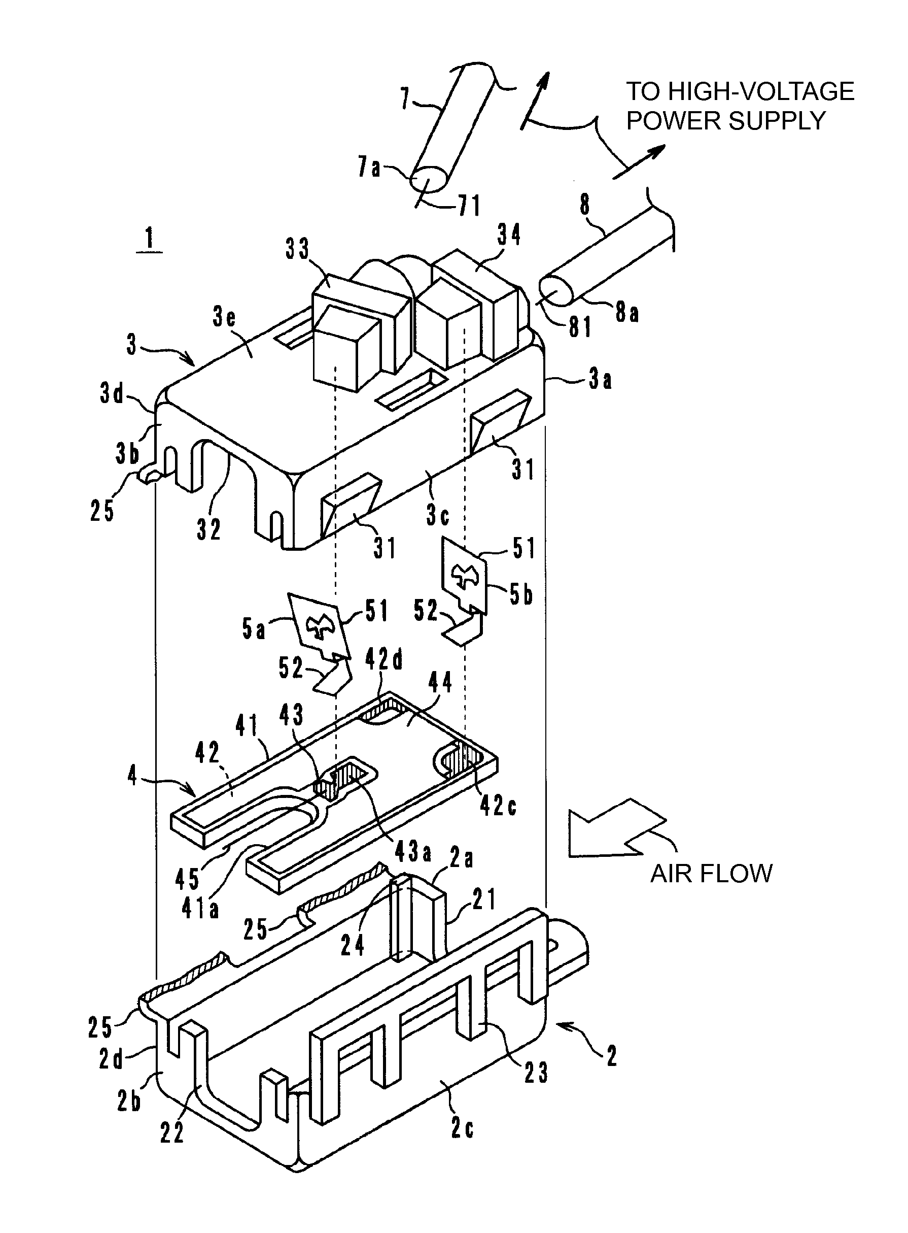Ion generating unit and ion generating apparatus