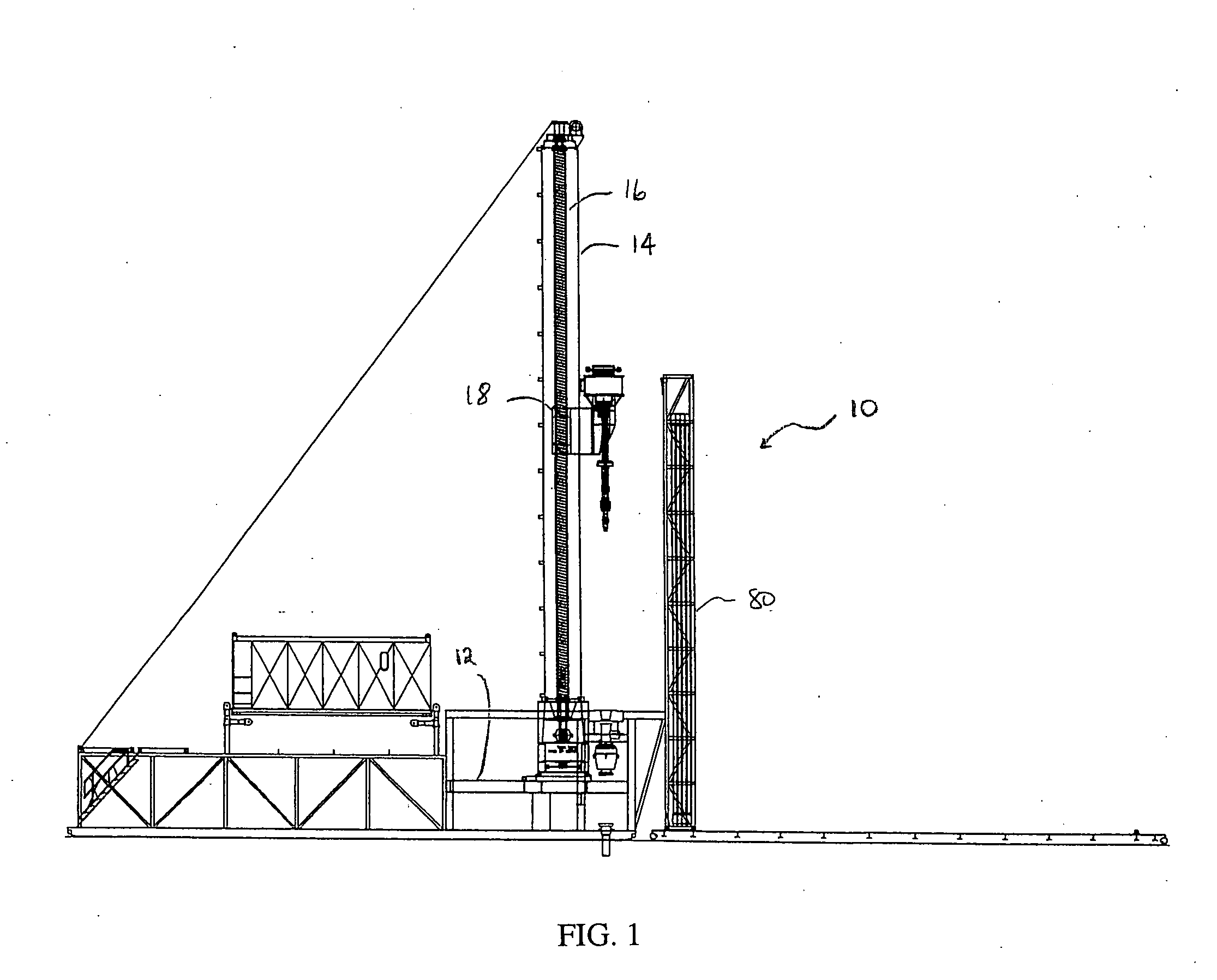 Worm and collar drive drill rig