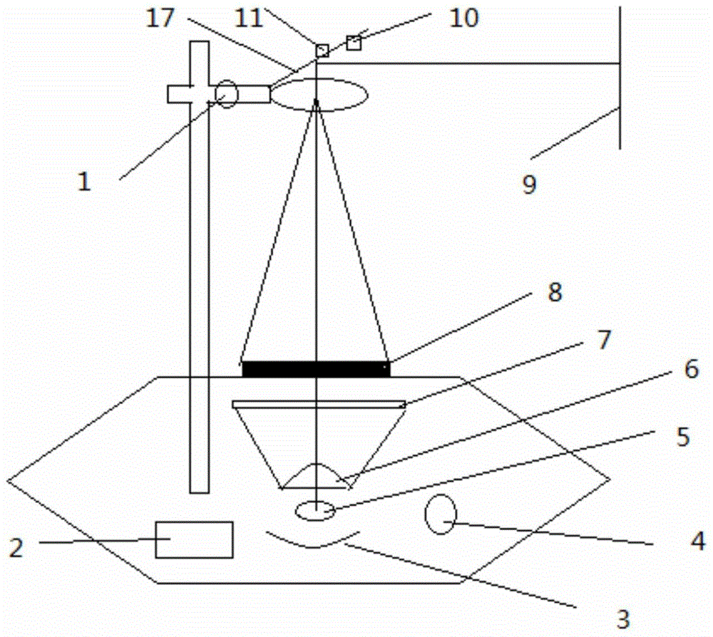 A projector equipped with an incandescent lamp