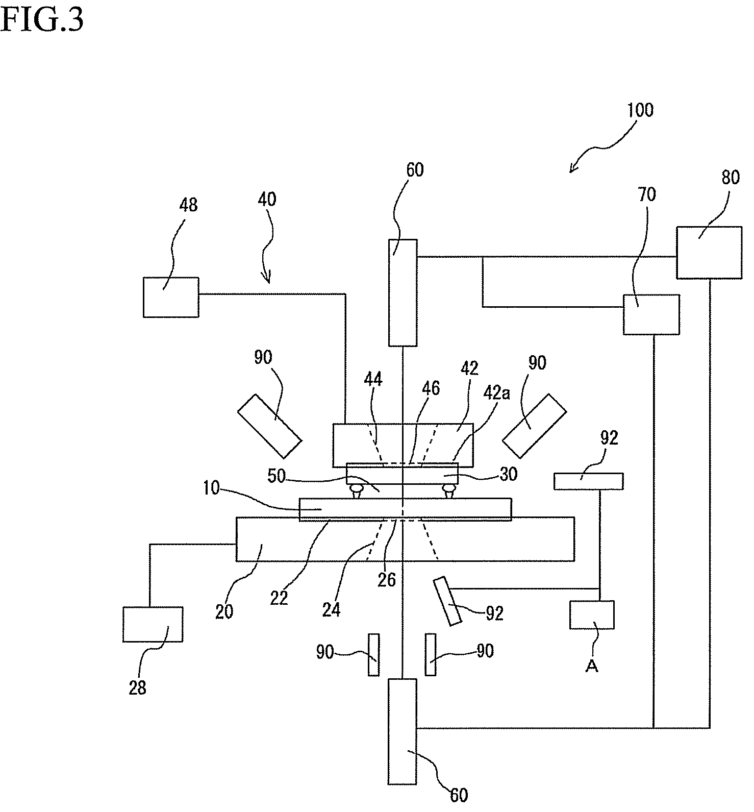 Apparatus for observing an assembled state of components and method of observing an assembled state of components using such apparatus