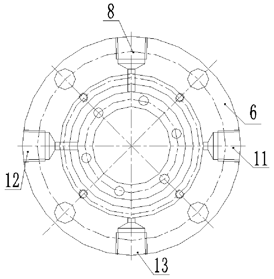 Self-priming pump mechanical sealing part under positive and negative pressure working condition