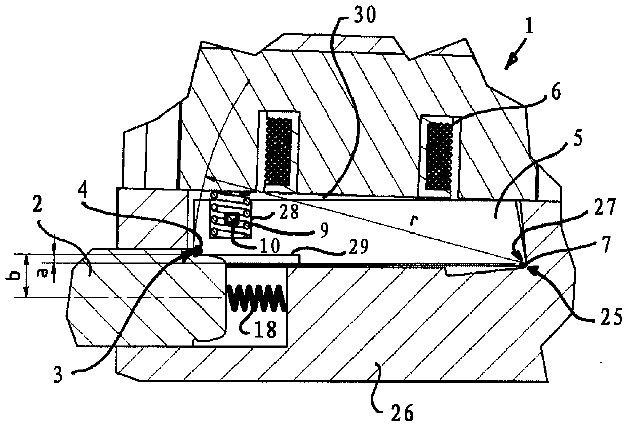 Triggering device of an extinguishing system