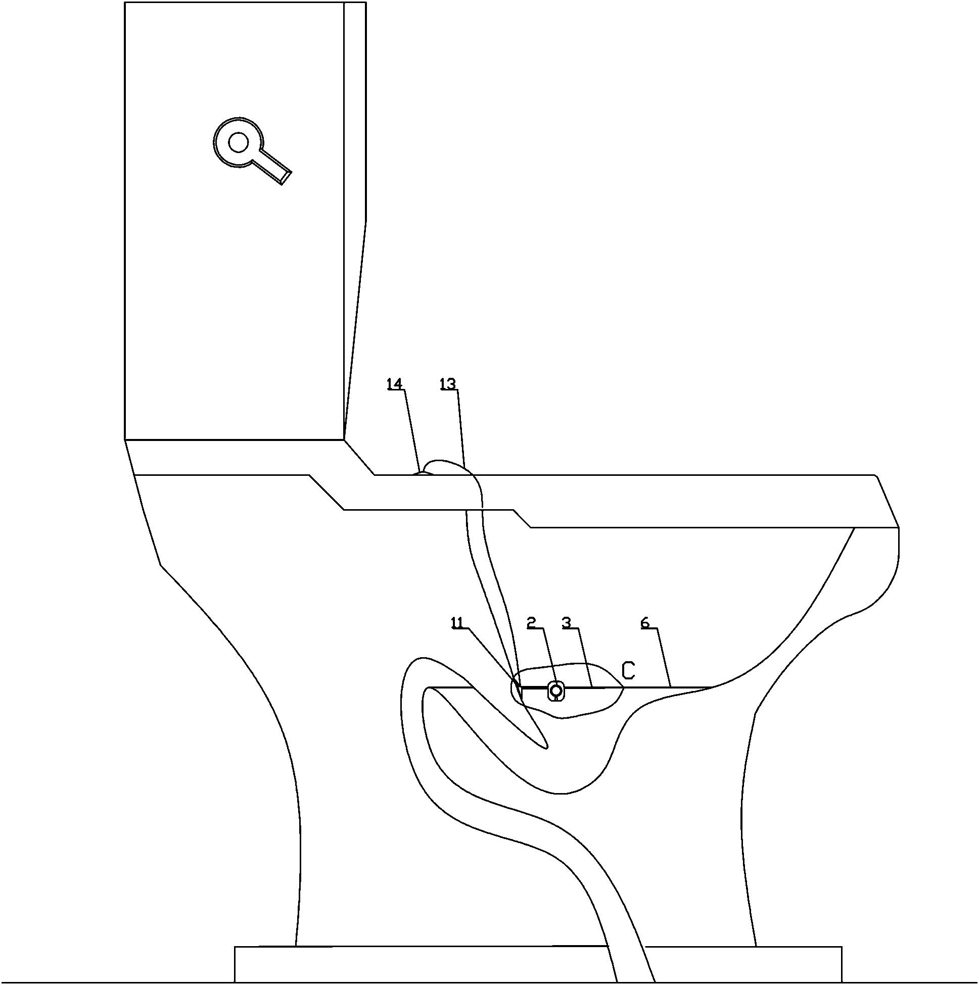 Sputtering prevention device for closestool