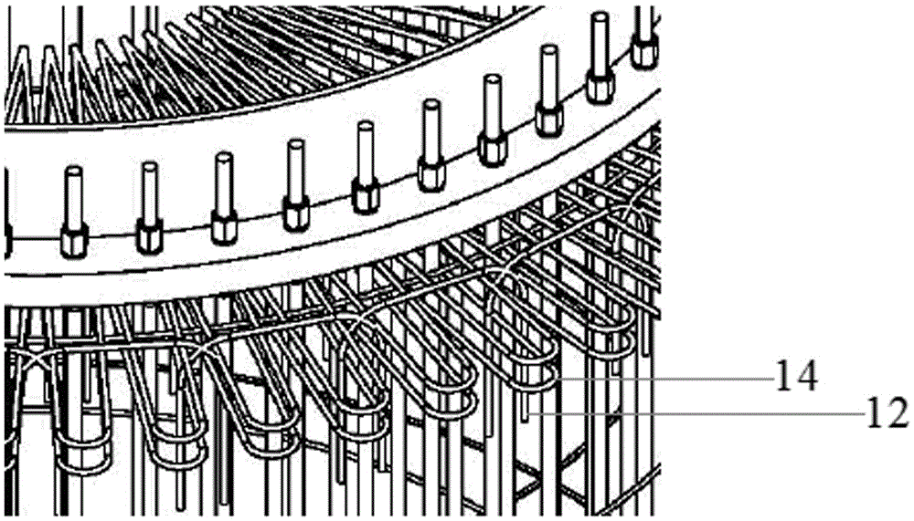 A wind turbine pier foundation and its construction method