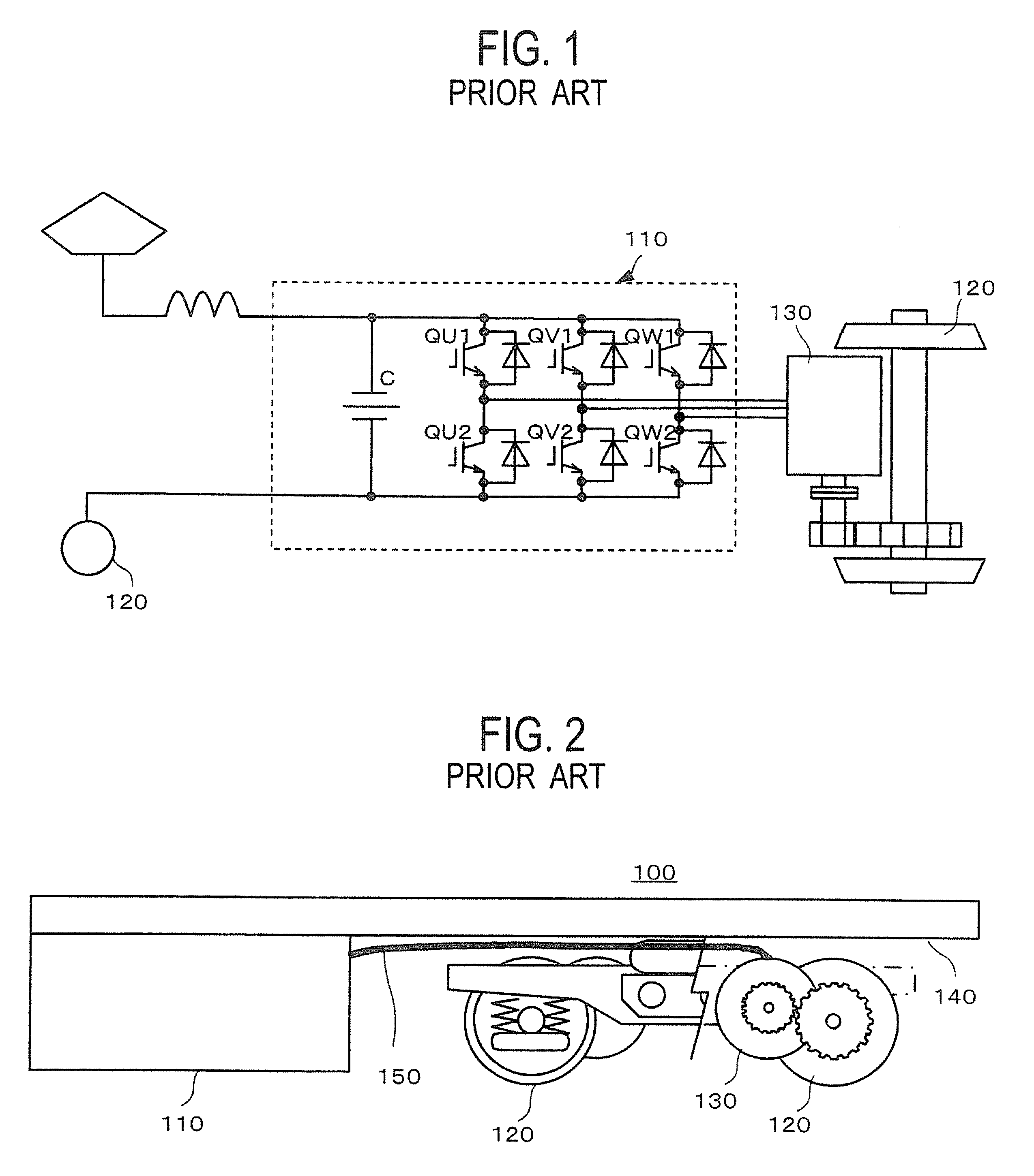 Motor drive system for railway vehicle
