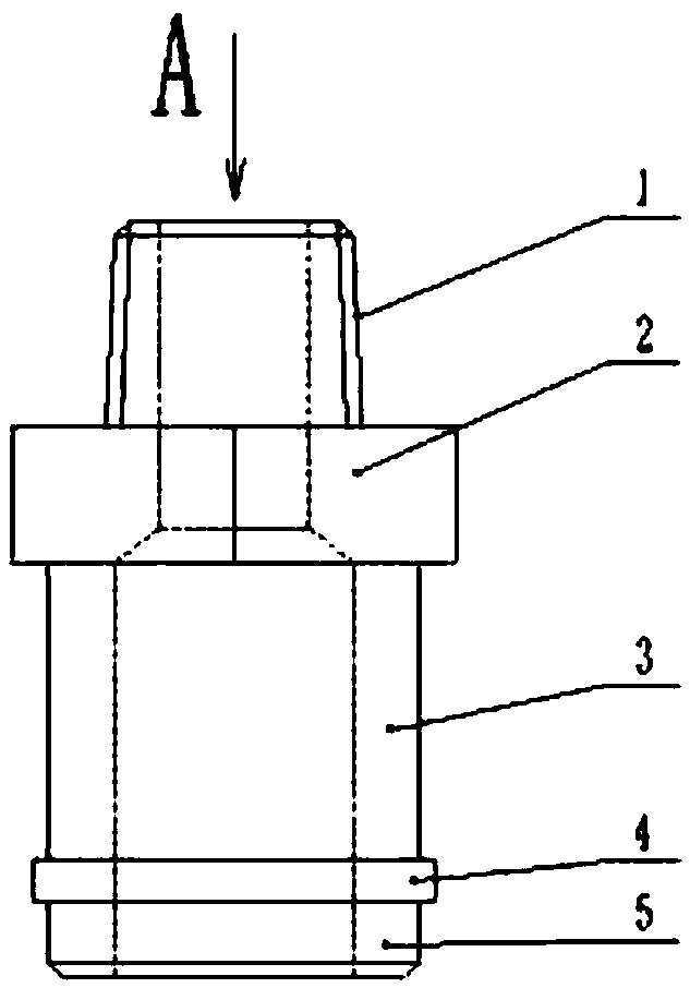 Cold-heading-formed blank of pipeline joint