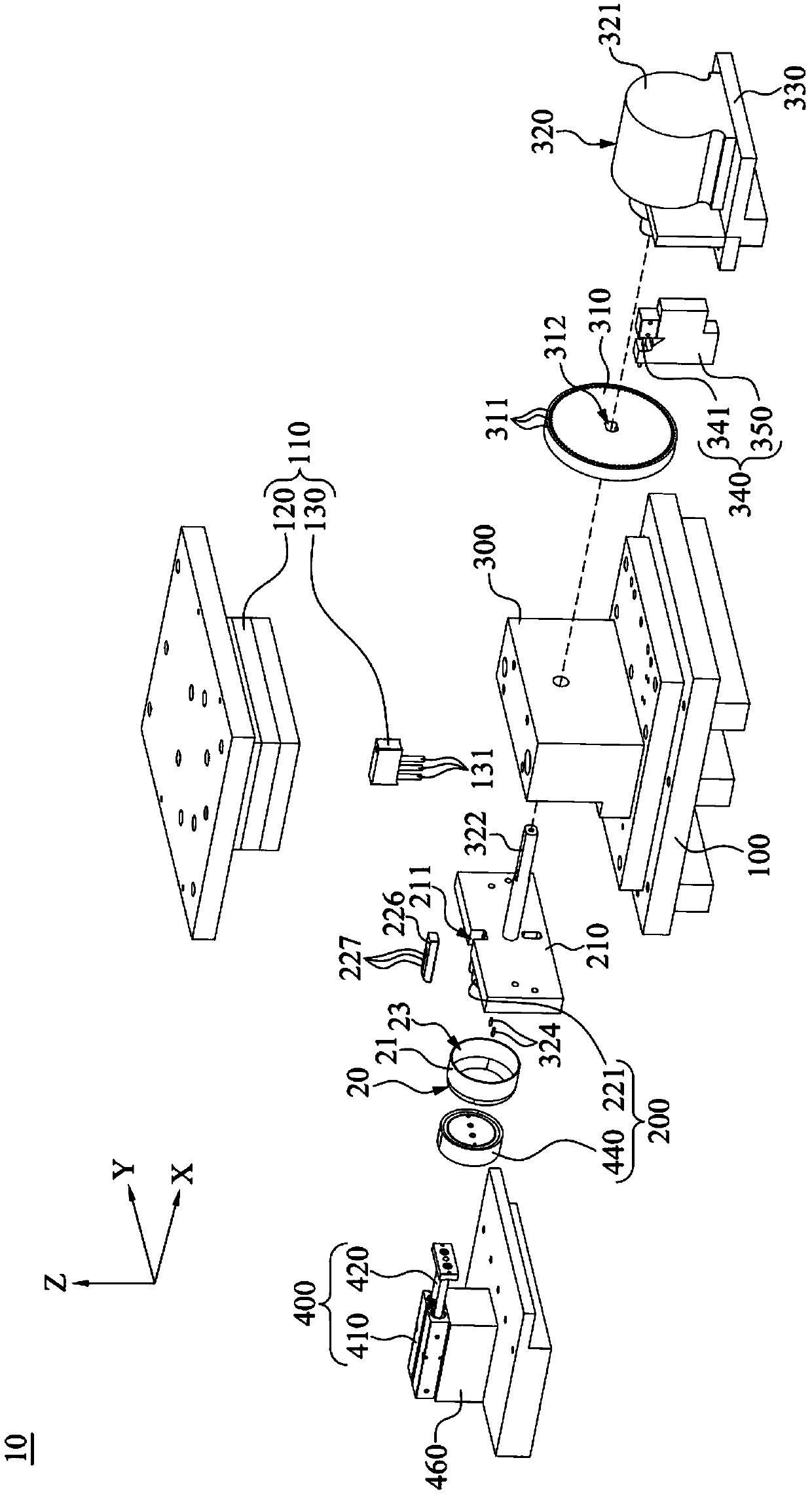 Punching mold device capable of rotating a workpiece and punching method using same