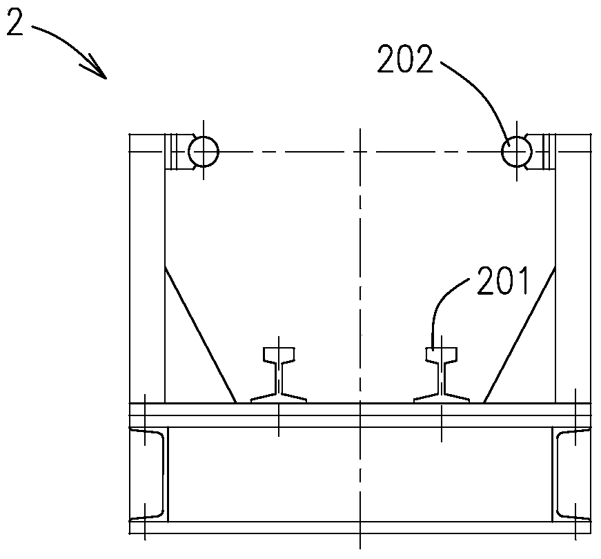 Unloading device for cold drawing machine