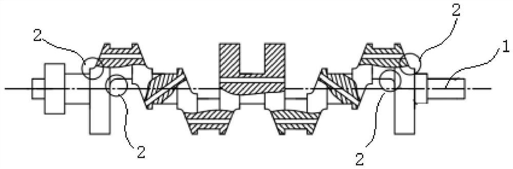 Crankshaft stress testing device