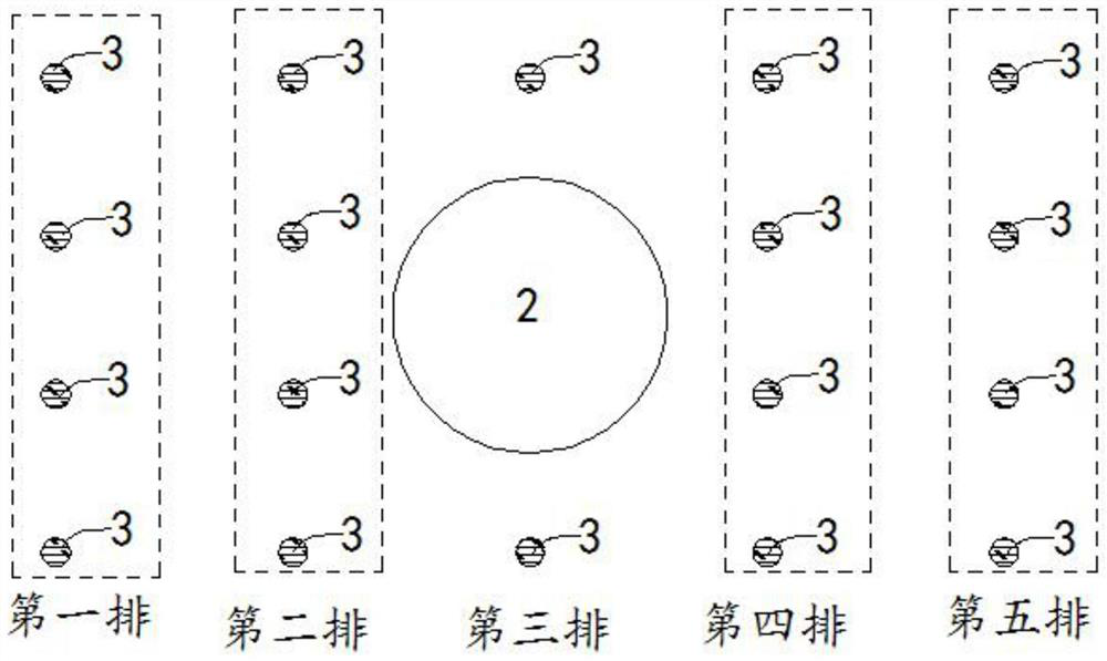 Raise boring machine-medium-length hole millisecond blasting cooperative one-time grooving method