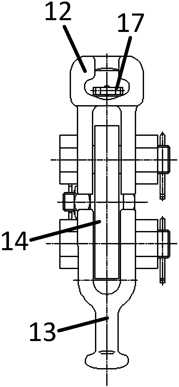 Shock-absorbing spacer bar for insulator string