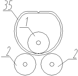 Rolling method for circular tube