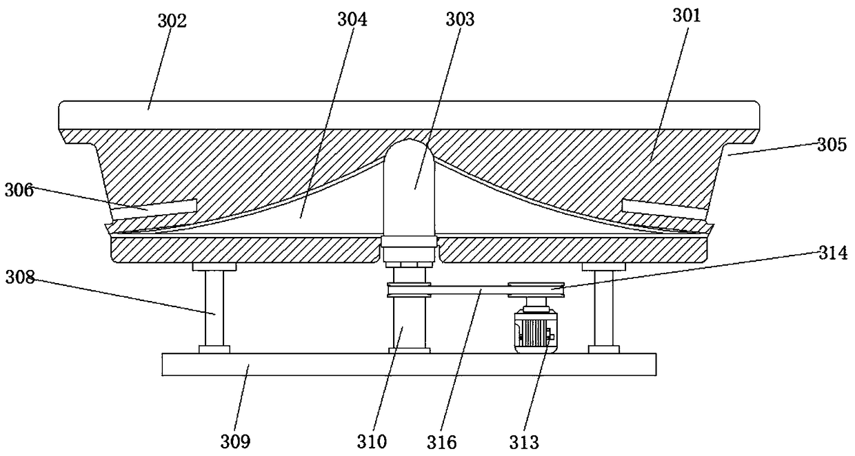 Rotary card slot type coin separating device