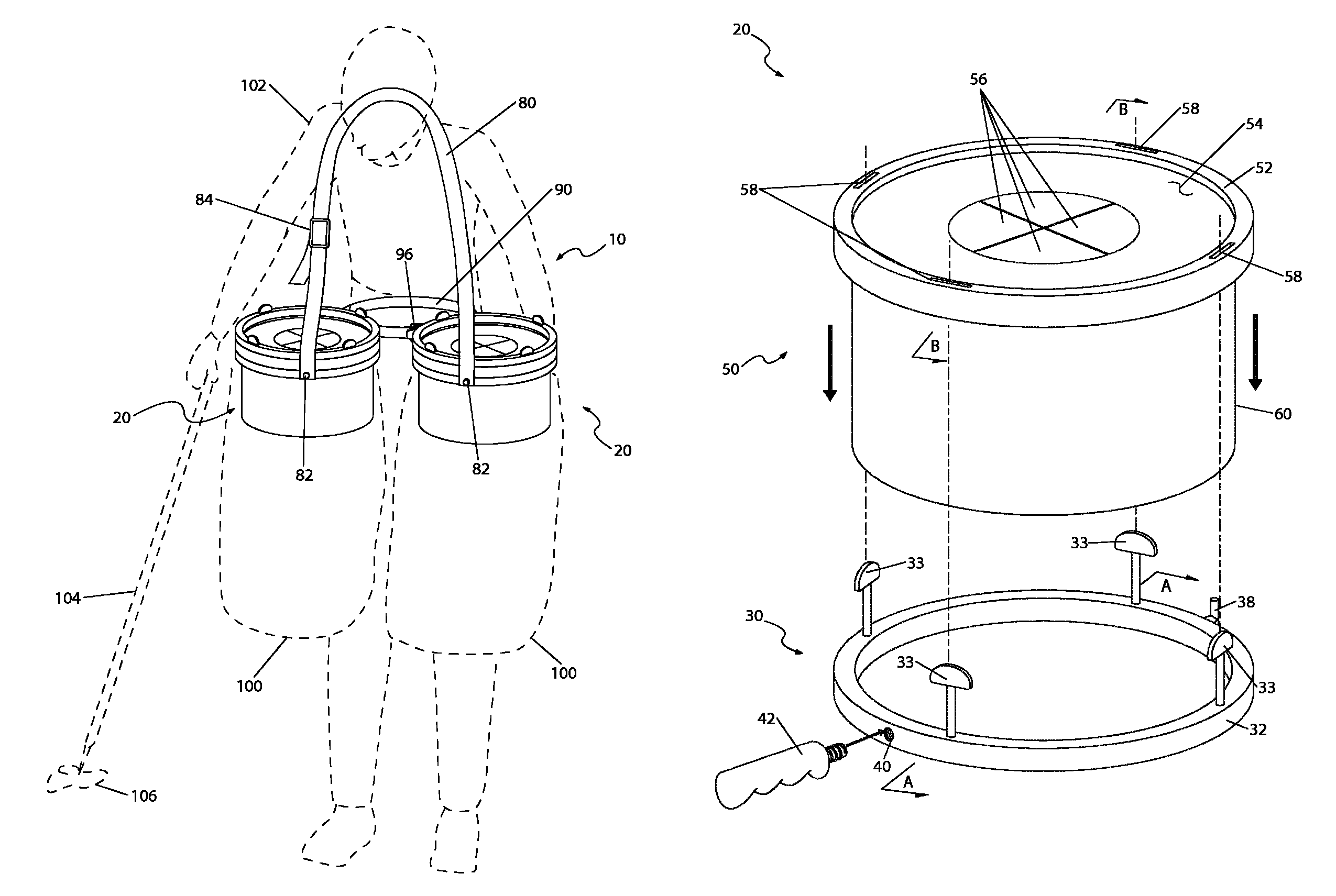 Personal trash bag holding apparatus