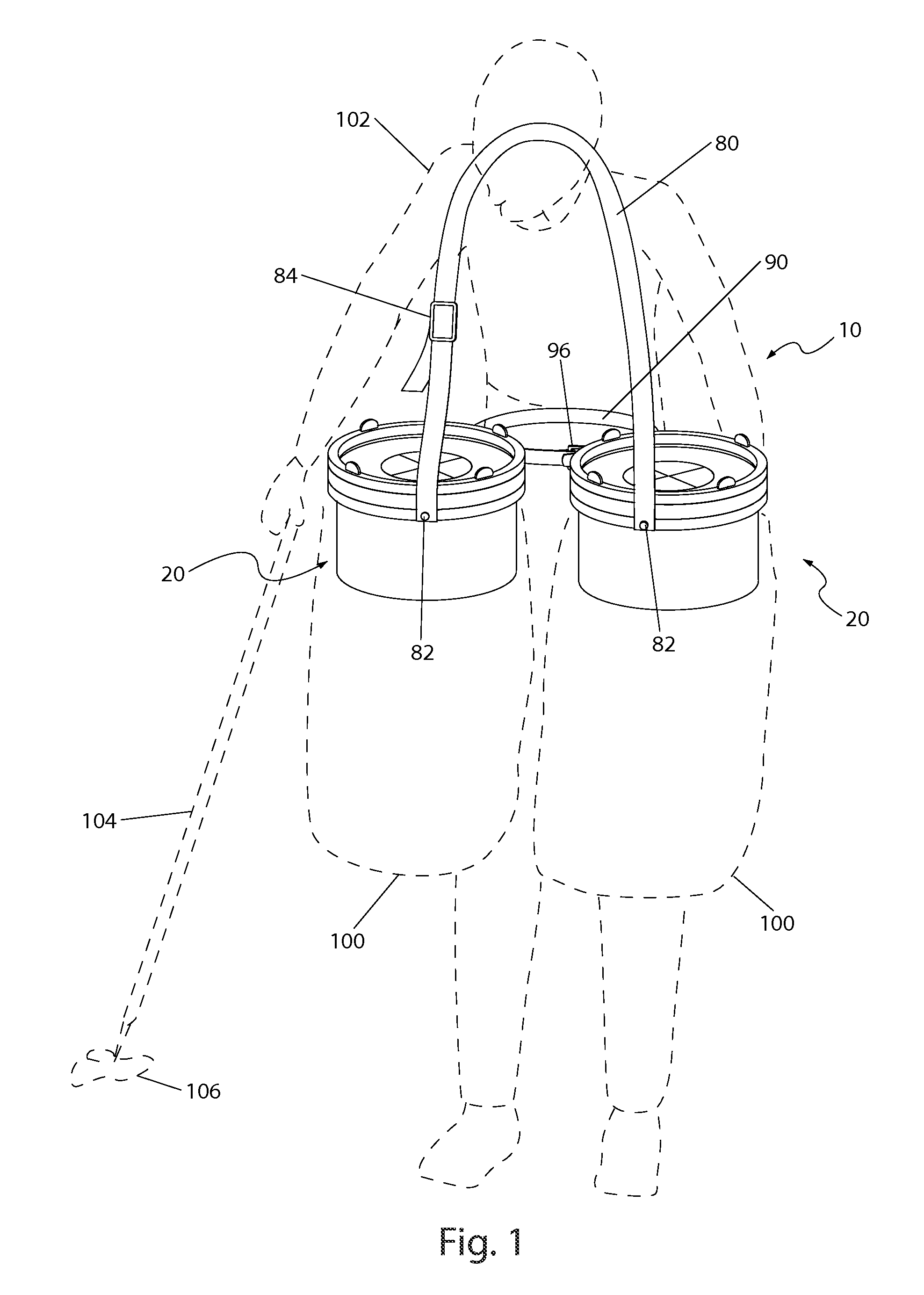 Personal trash bag holding apparatus