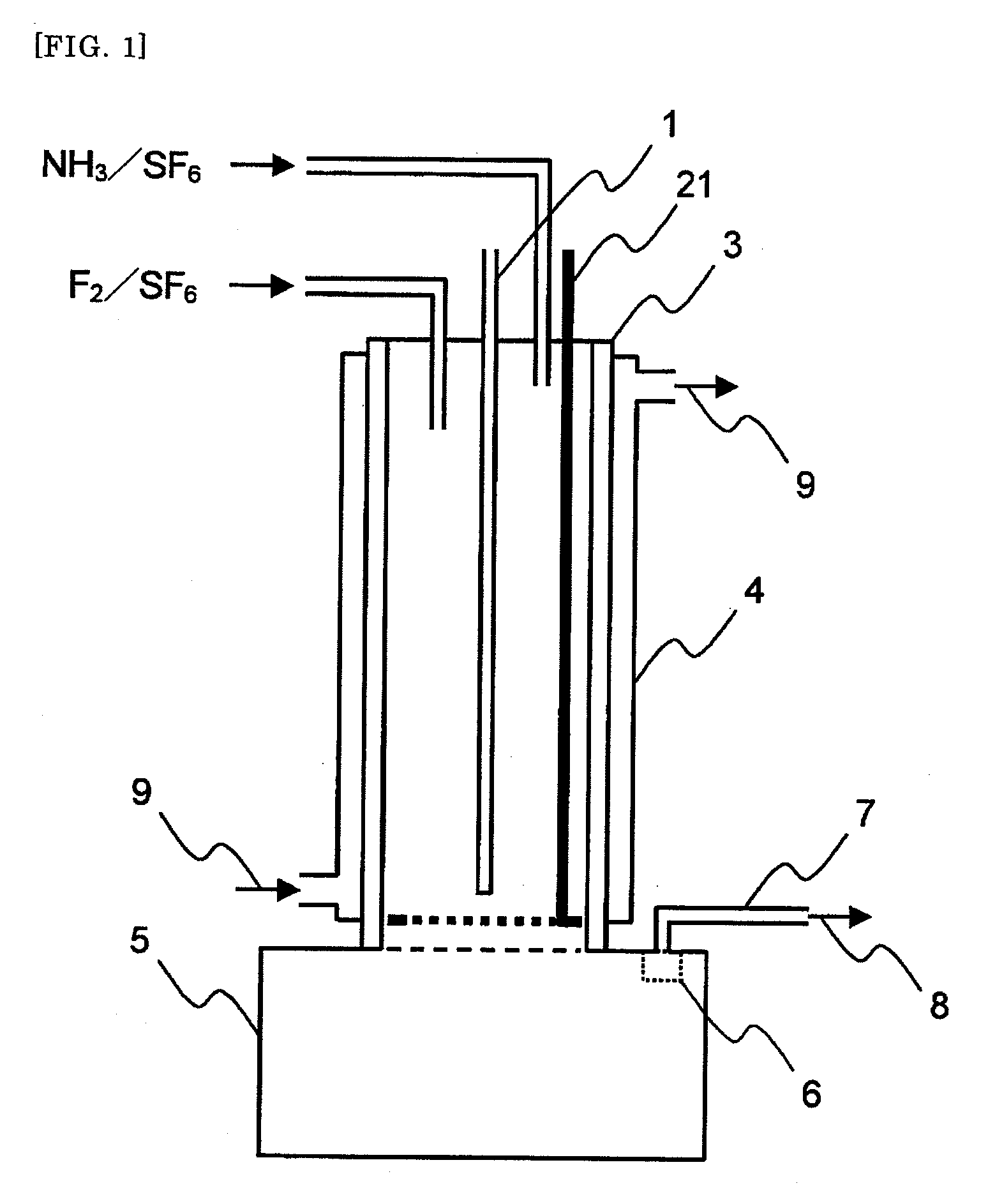 Method and apparatus for producing nitrogen trifluoride