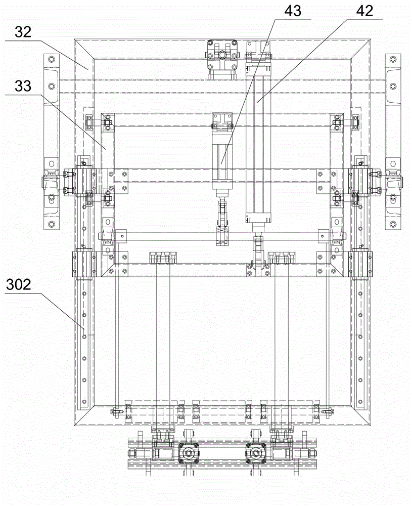 Rubber sheet grabbing device for cooling line