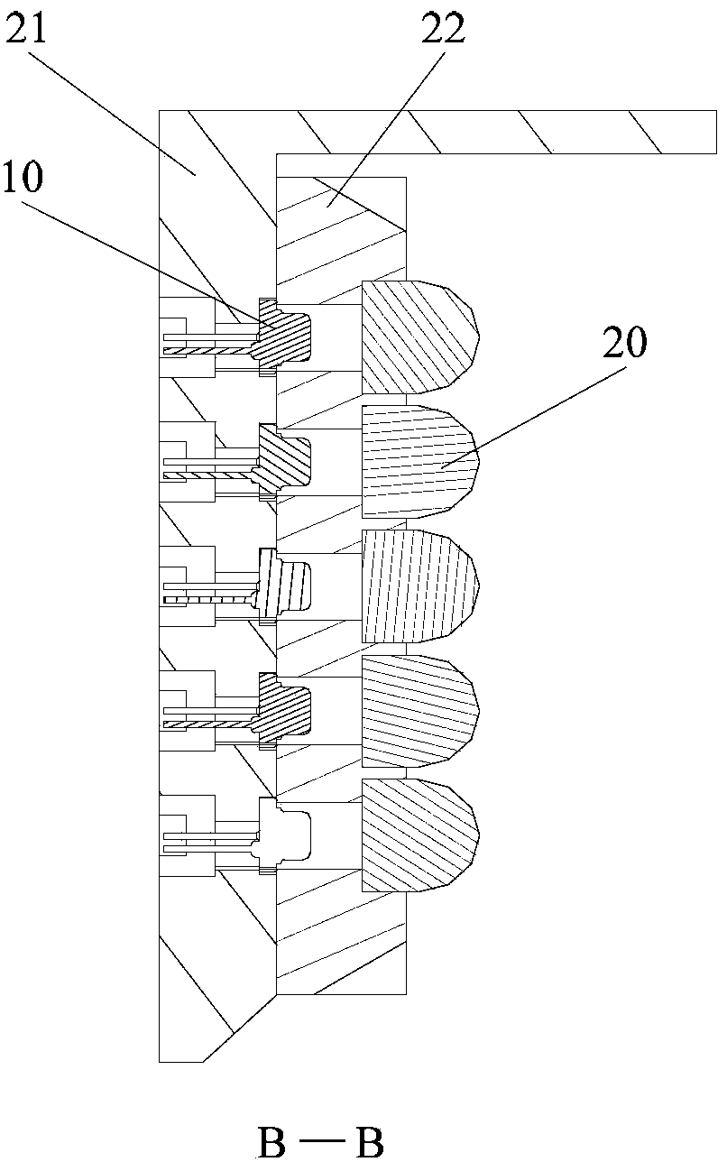 Fixing device of array laser device