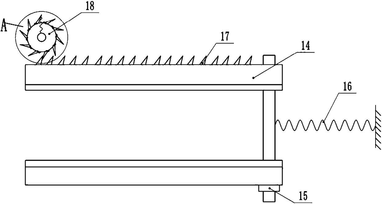 Strip-shaped plate grinding device
