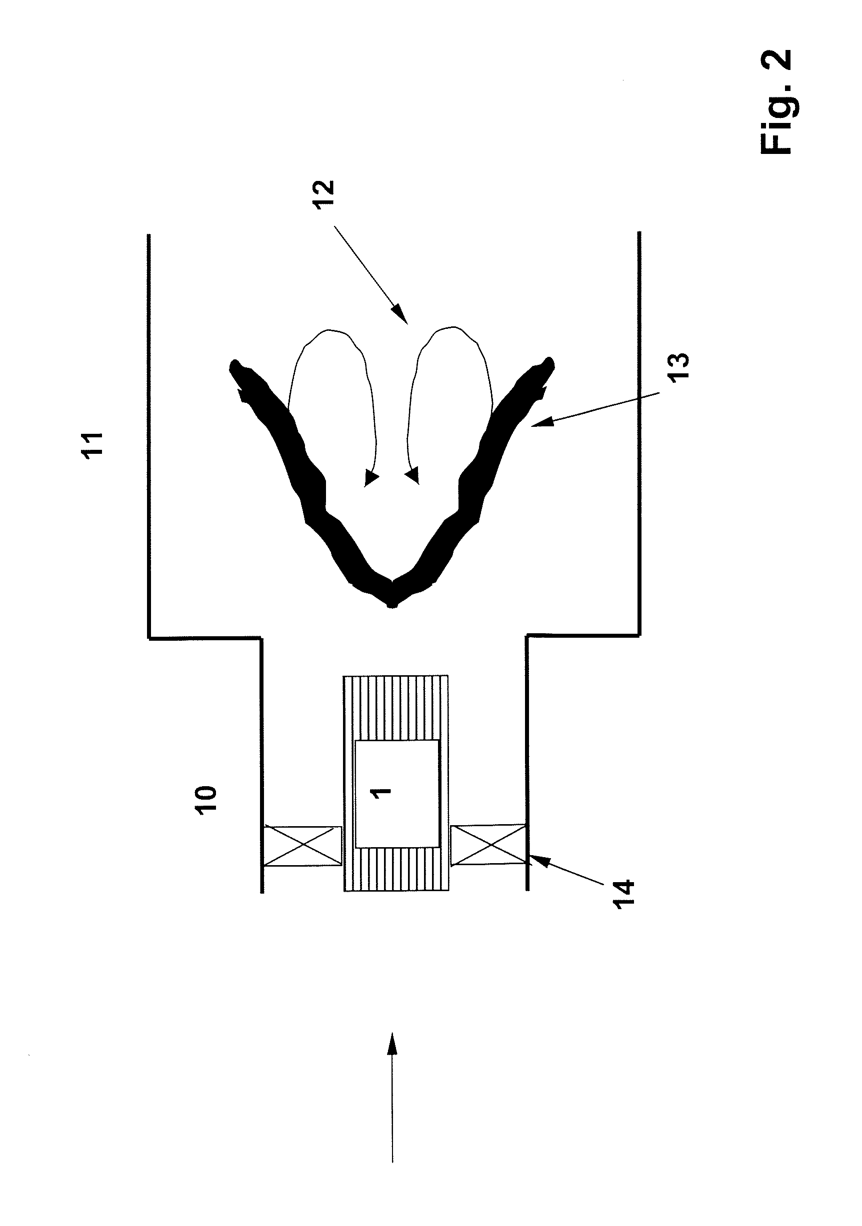Device and method for flame stabilization in a burner