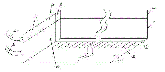 Ultrasonic concrete detection probe