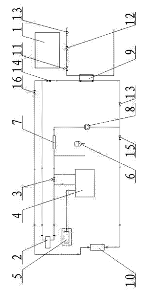 Constant-pressure hot water control method for ship