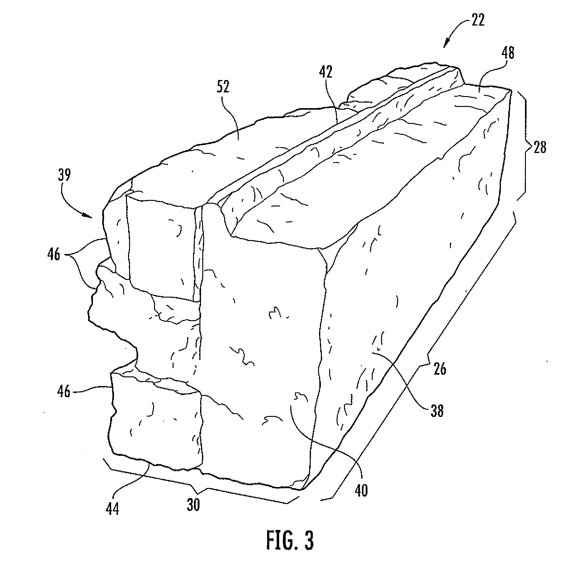 Stone fabrication system with hidden mortar joint