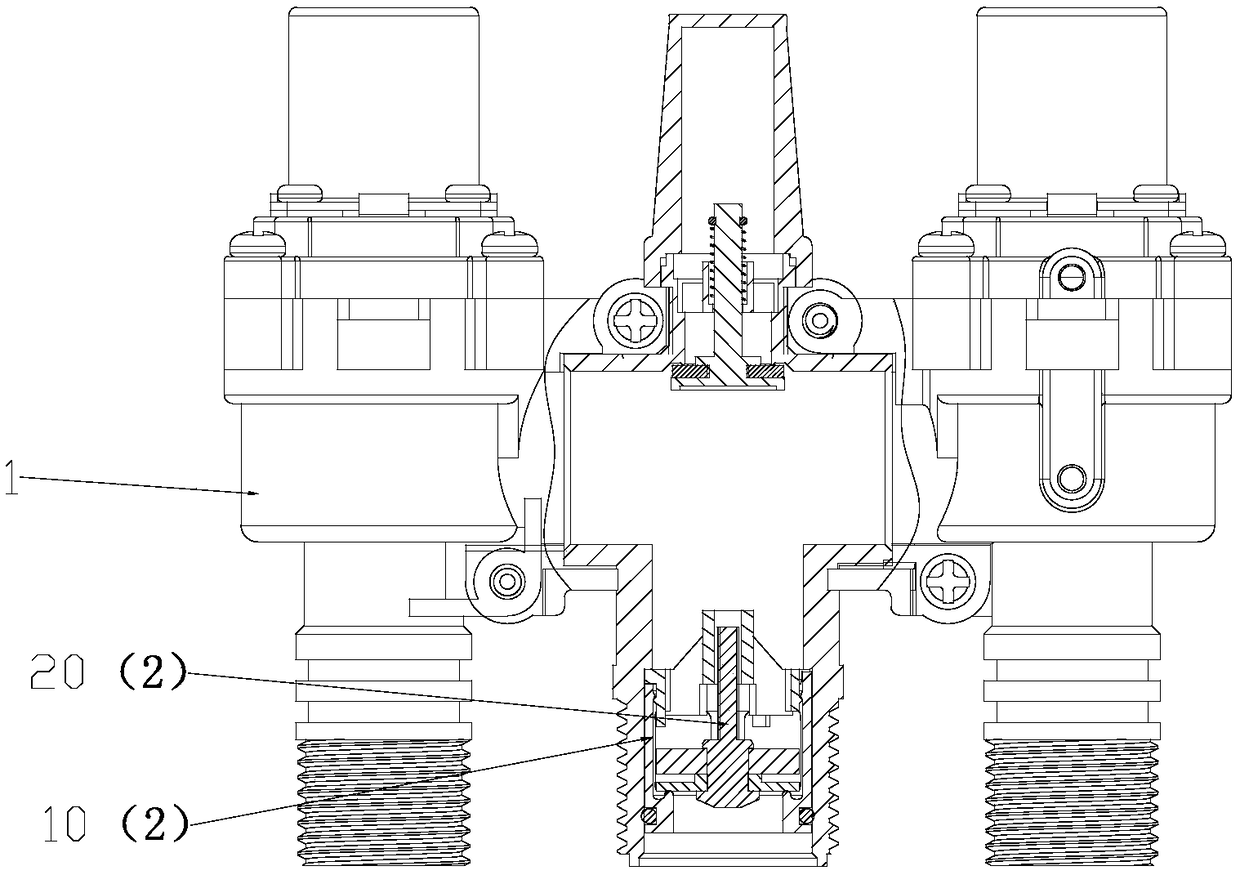 Flow-limiting non-return device with anti-siphon function