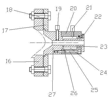 Gas-assistant extrusion molding device