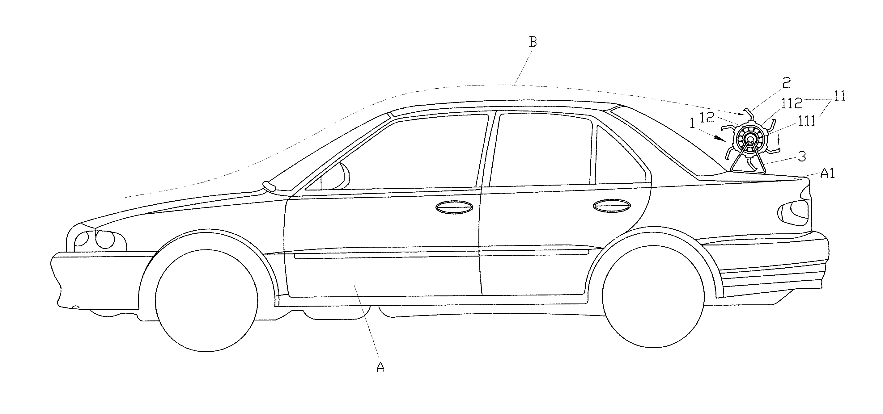 Vehicular wind power generator