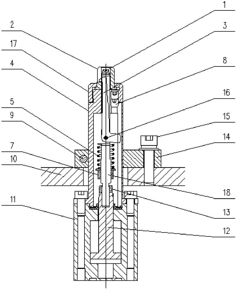 Pneumatic positioning and locking pin hook mechanism.