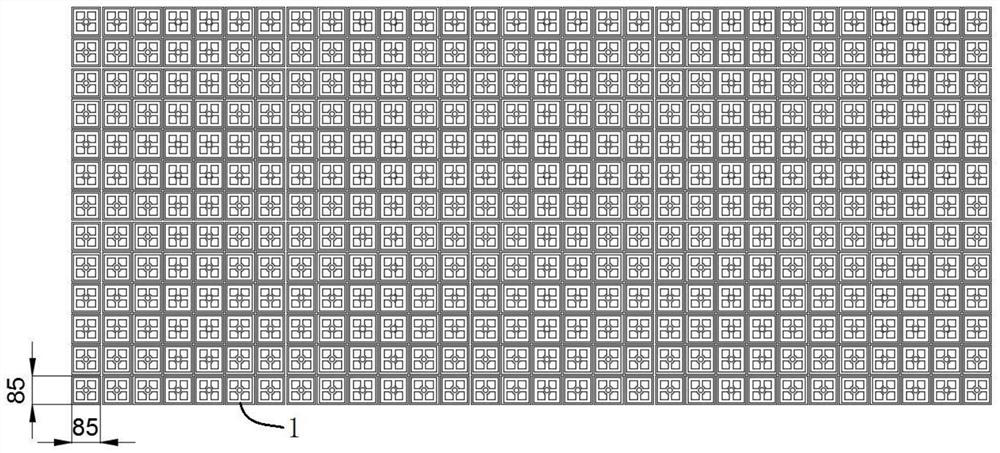 Lifting movable table for large plate nesting, generating method of machining table, machining method for large plate nesting and storage medium