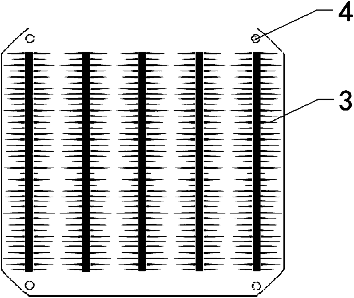 Reverse electric conduction structure of double-surface solar cell based on PERC and manufacturing method