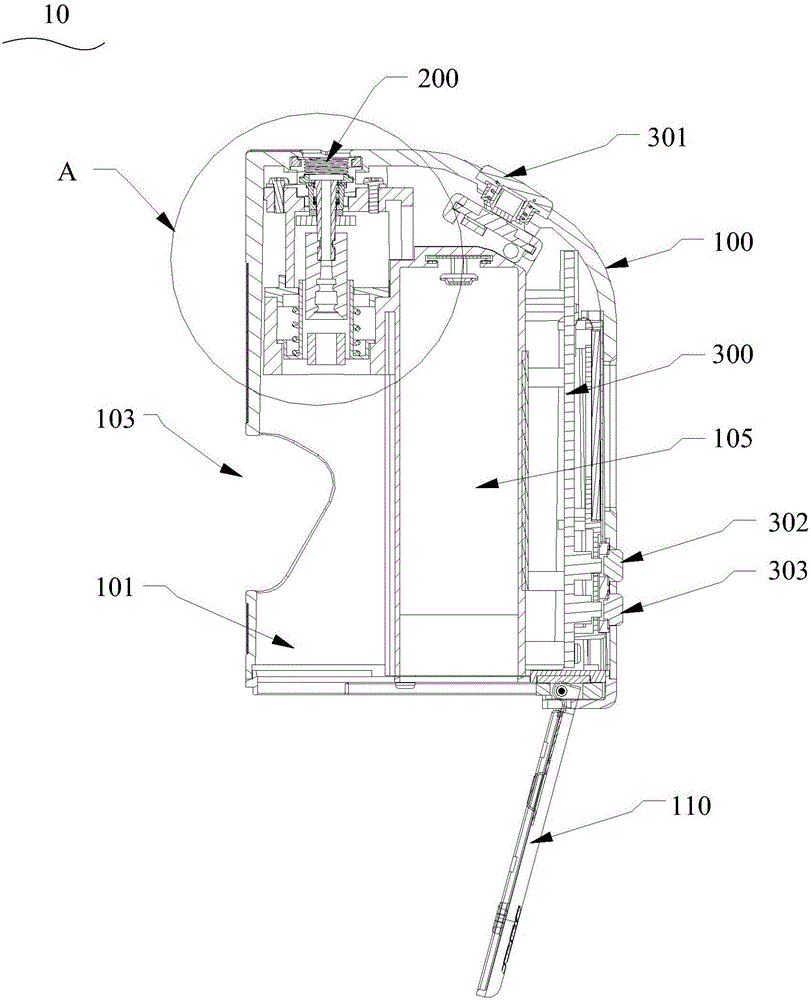 Power supply device for RDA electronic atomizer, and electronic atomization device