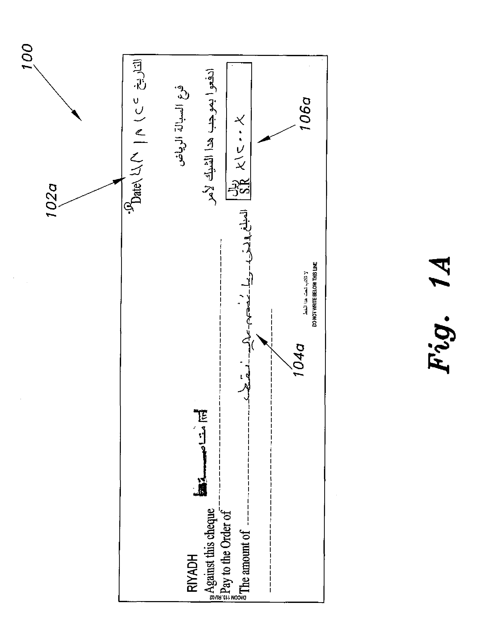 Arabic bank check analysis and zone extraction method