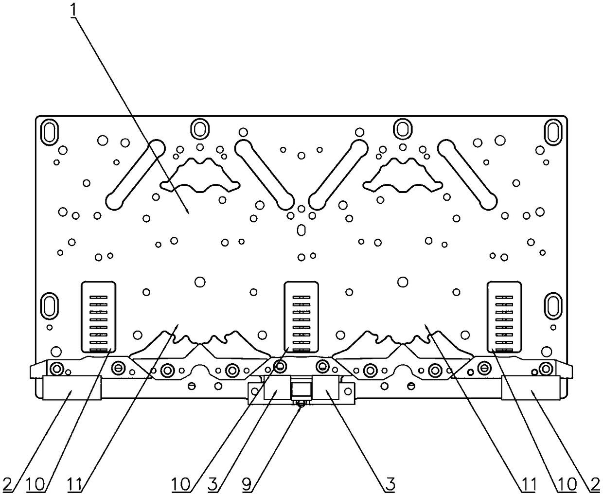 Needle-lifting reversing mechanism for motor-type single-dual mountain plate