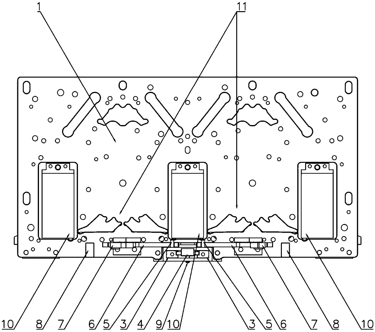 Needle-lifting reversing mechanism for motor-type single-dual mountain plate