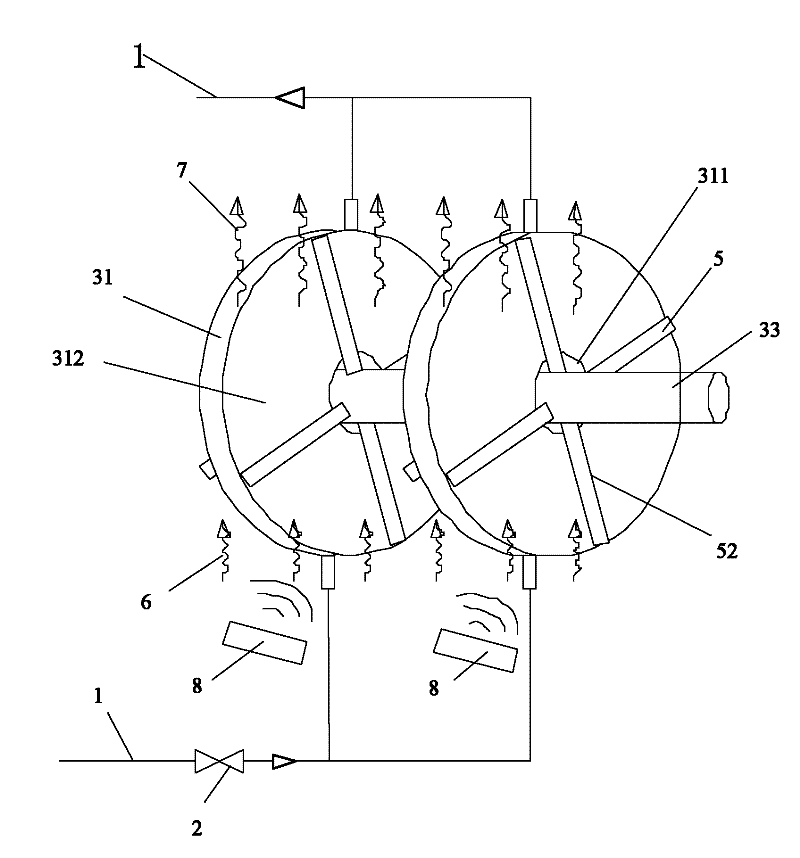 Method and device for preparing fluidized ice slurry with disc type double-sided scraped-surface heat exchanger