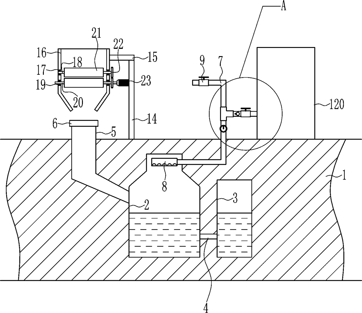 Biogas production equipment using recycled cattle and sheep manure of animal husbandry