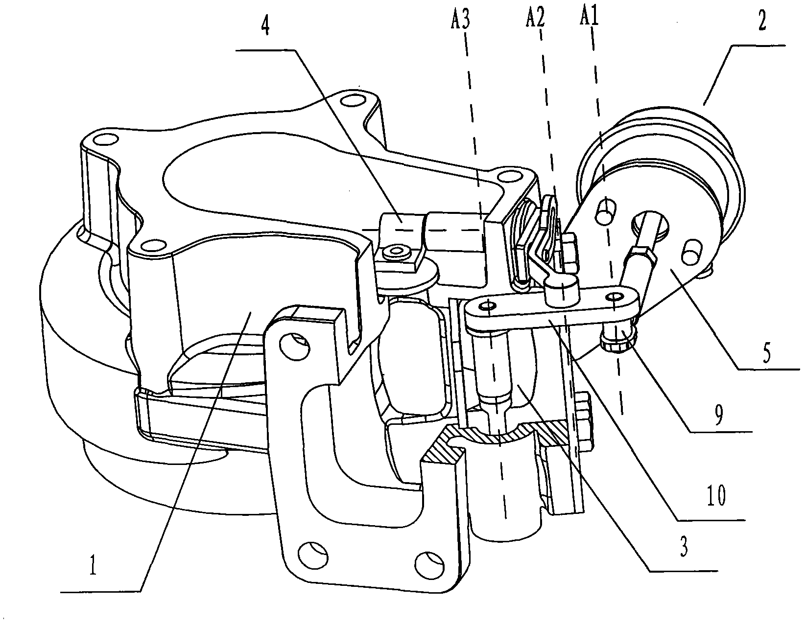 Air inlet regulating device of flow-passage-changeable turbine