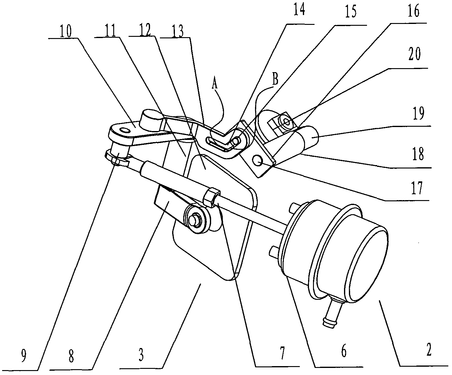 Air inlet regulating device of flow-passage-changeable turbine