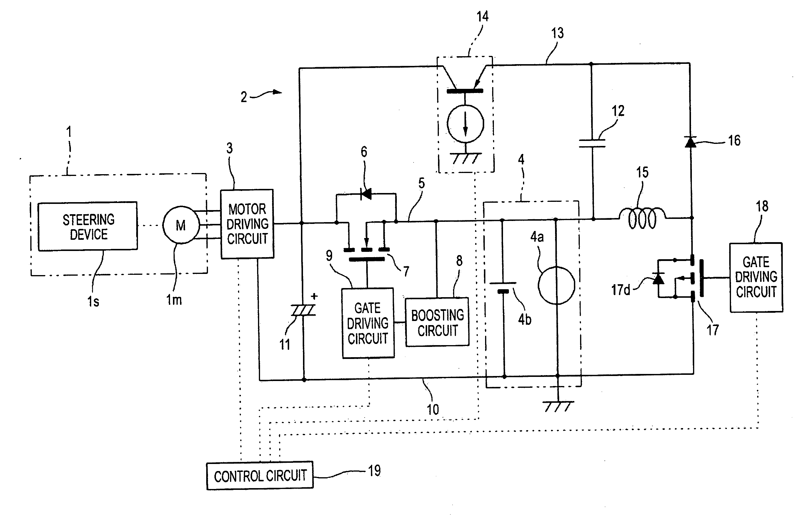 Motor controller of electric power steering device