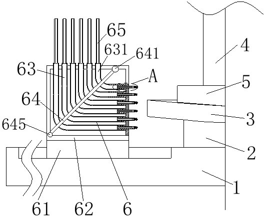 Lens shearing machine finished product detection mechanism