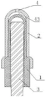 Conical dual-cell wide-area oxygen sensor and method for making the same